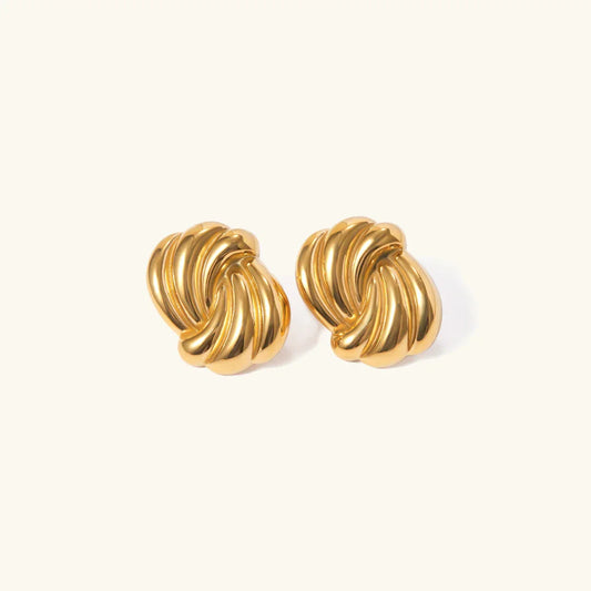[ElanLuxe]Floriana Gold Earrings