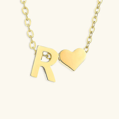 [ElanLuxe]Ria Initial Letter Gold Necklace