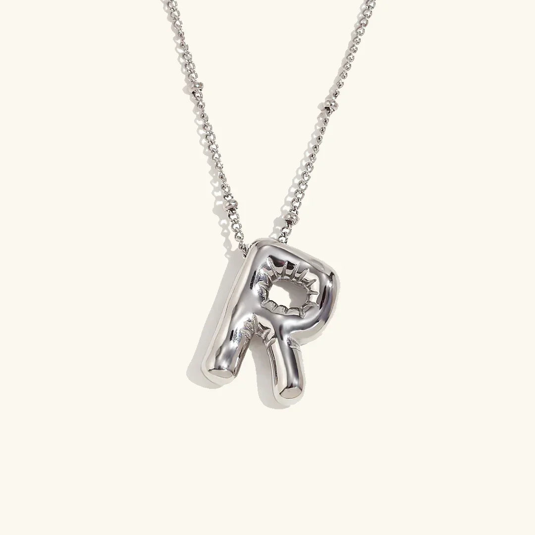 [ElanLuxe]Balloon Gold Initial Necklace