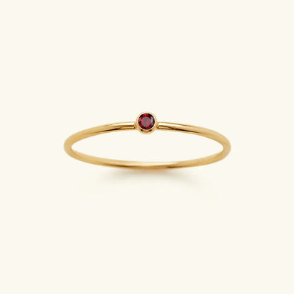 [ElanLuxe]Amelia Birthstone Stacker Ring