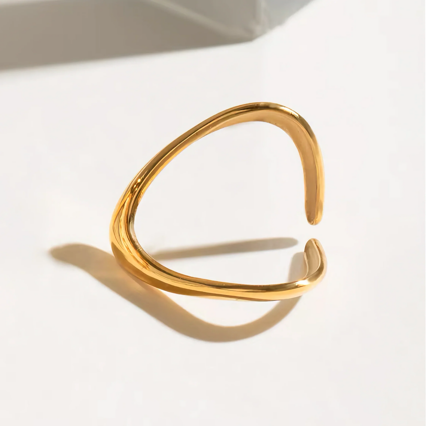 [ElanLuxe]Paisley Gold Arc Ring