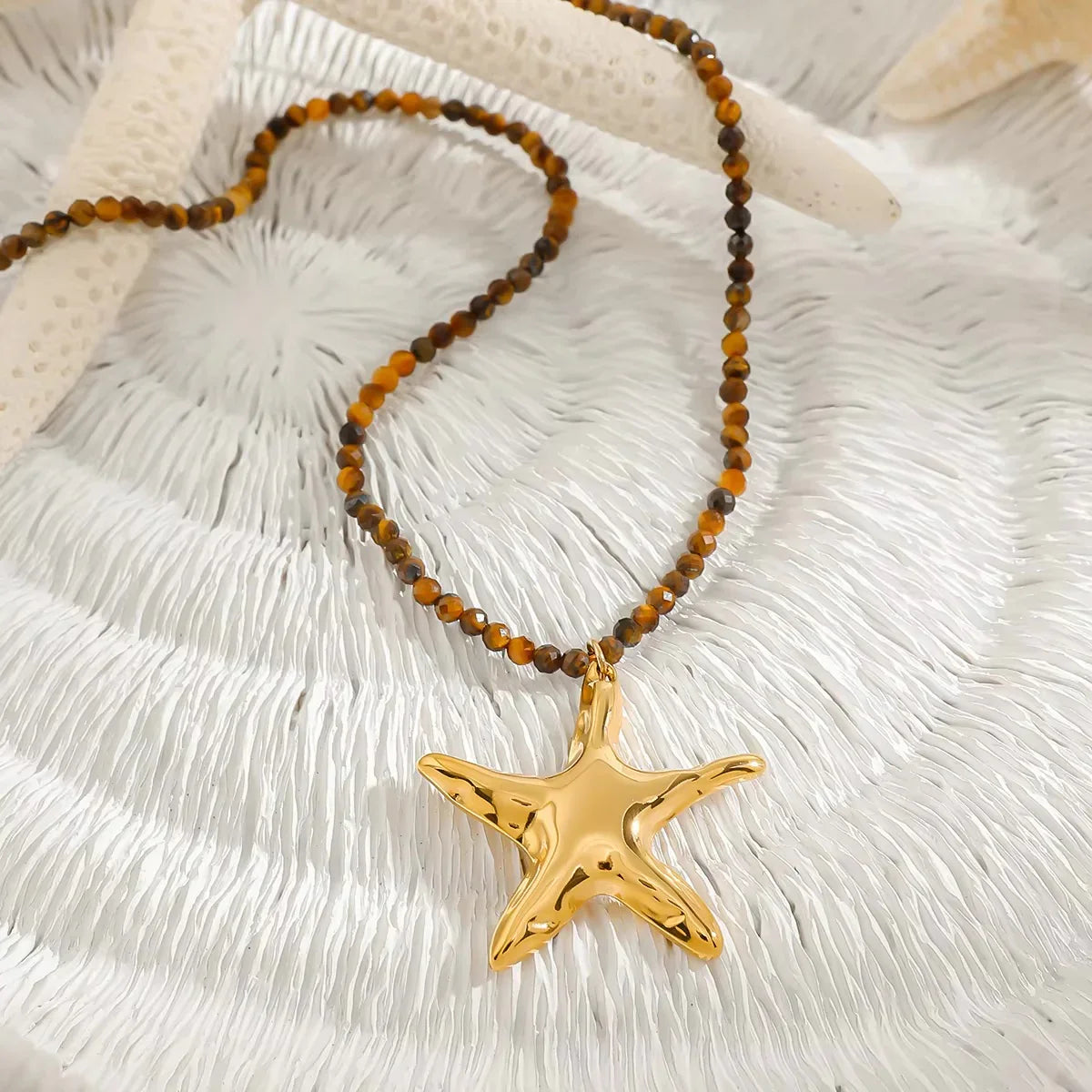 [ElanLuxe]Umi Gold Starfish Pendant