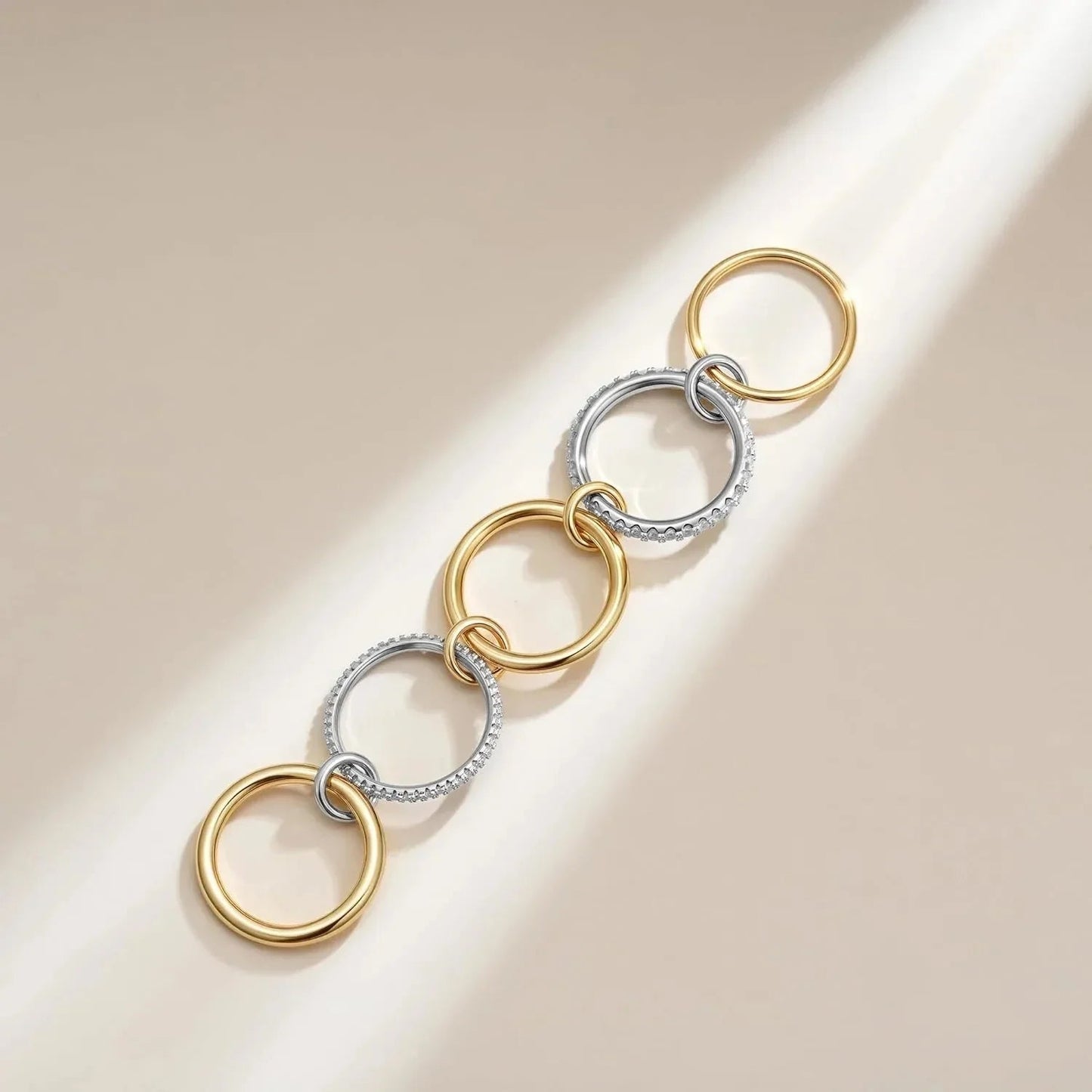 [ElanLuxe]Vera Stacked Diamond Ring