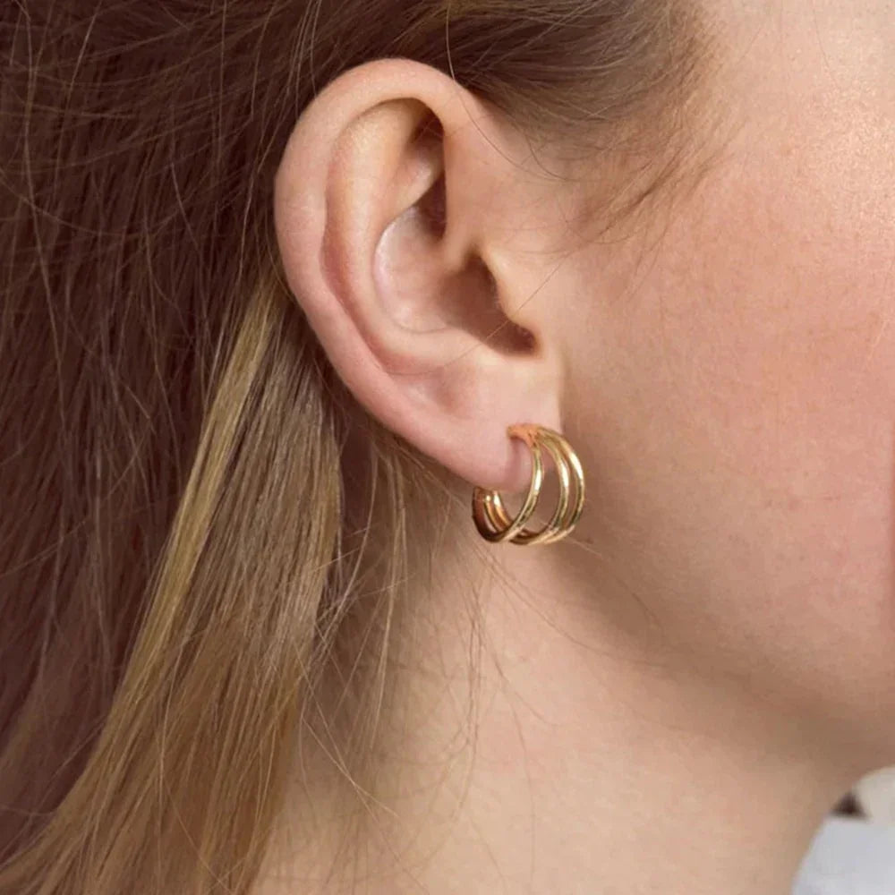 [ElanLuxe]Cradle Gold Earrings