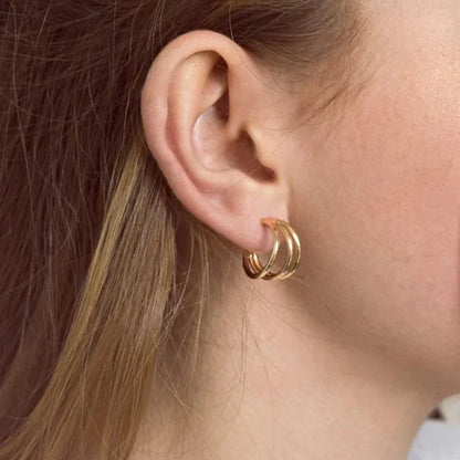 [ElanLuxe]Cradle Gold Earrings