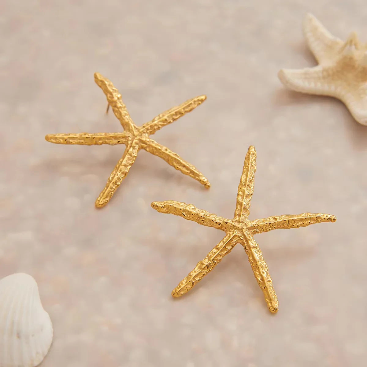 [ElanLuxe]Claudia Gold Starfish Earrings