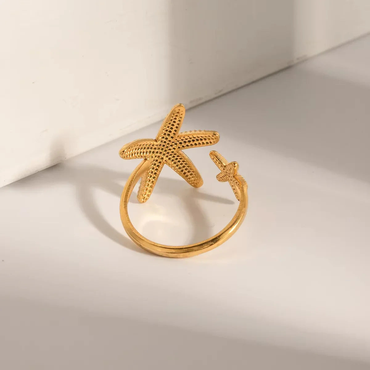 [ElanLuxe]Seastar Gold Starfish Ring