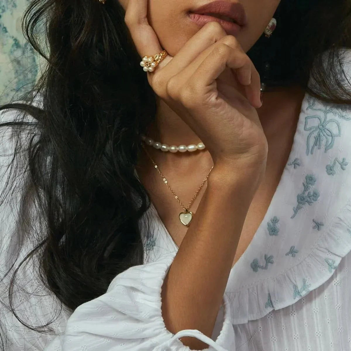 [ElanLuxe]Thalia Freshwater Pearl Ring