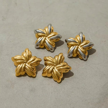 [ElanLuxe]Thymes Gold Star Earrings