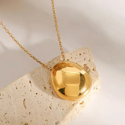 [ElanLuxe]Claribel Gold Dome Necklace