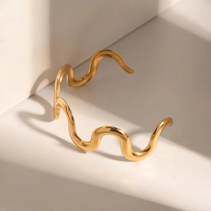 [ElanLuxe]Senna Twisted Gold Bangle