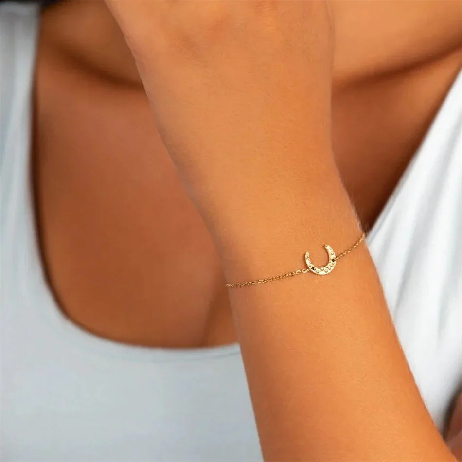 [ElanLuxe]Keris Gold Chain Bracelet