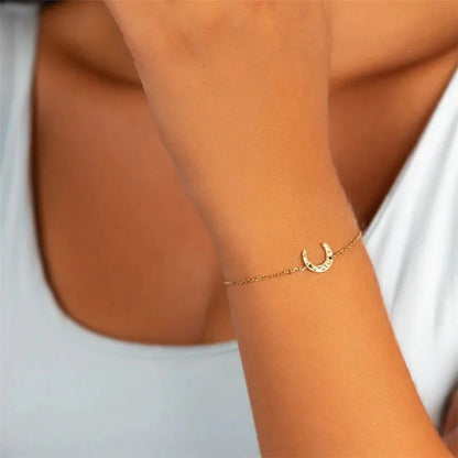 [ElanLuxe]Keris Gold Chain Bracelet