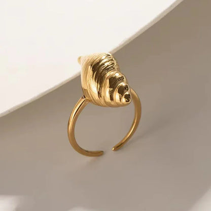[ElanLuxe]Ohana Sea Conch Gold Ring