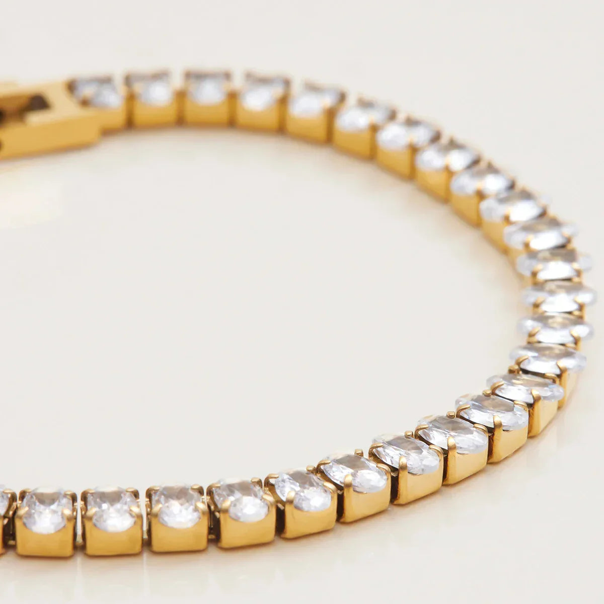 [ElanLuxe]Avaria Oval Cut Tennis Bracelet