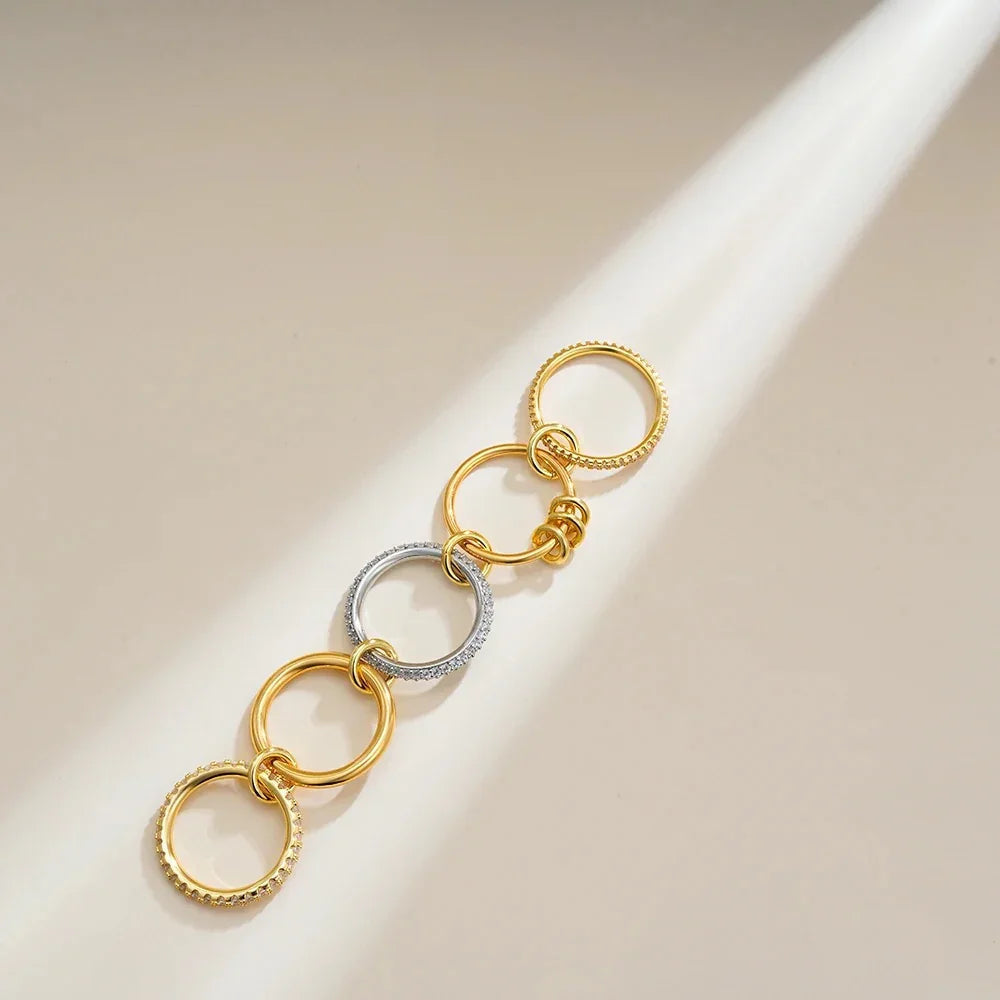 [ElanLuxe]Blaise Stacked Diamond Ring