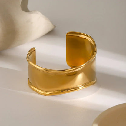 [ElanLuxe]Nellie Smooth Gold Cuff