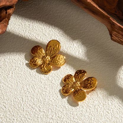 [ElanLuxe]Daisy Gold Earrings