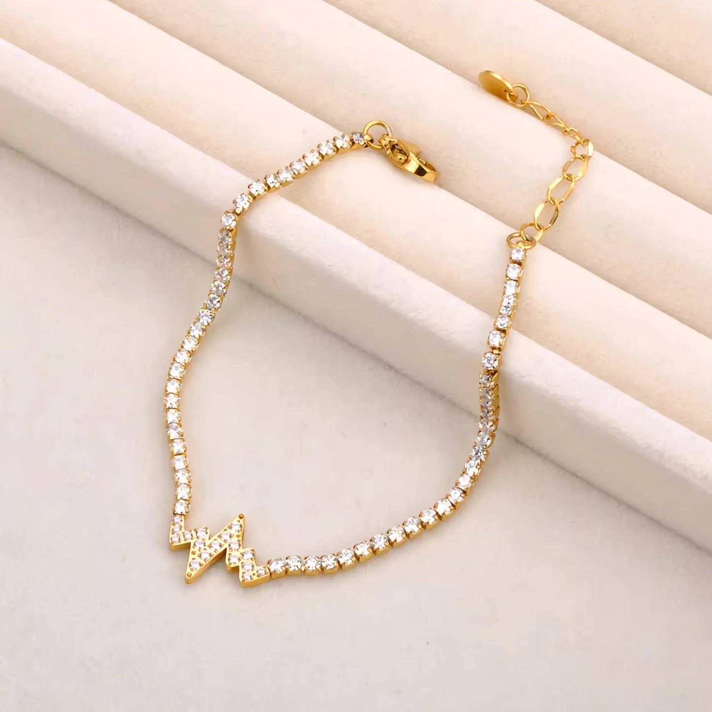 [ElanLuxe]Annette Diamond Pulse Bracelet