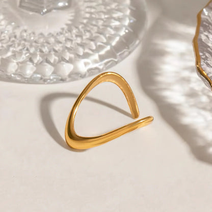 [ElanLuxe]Paisley Gold Arc Ring