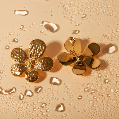 [ElanLuxe]Daisy Gold Earrings