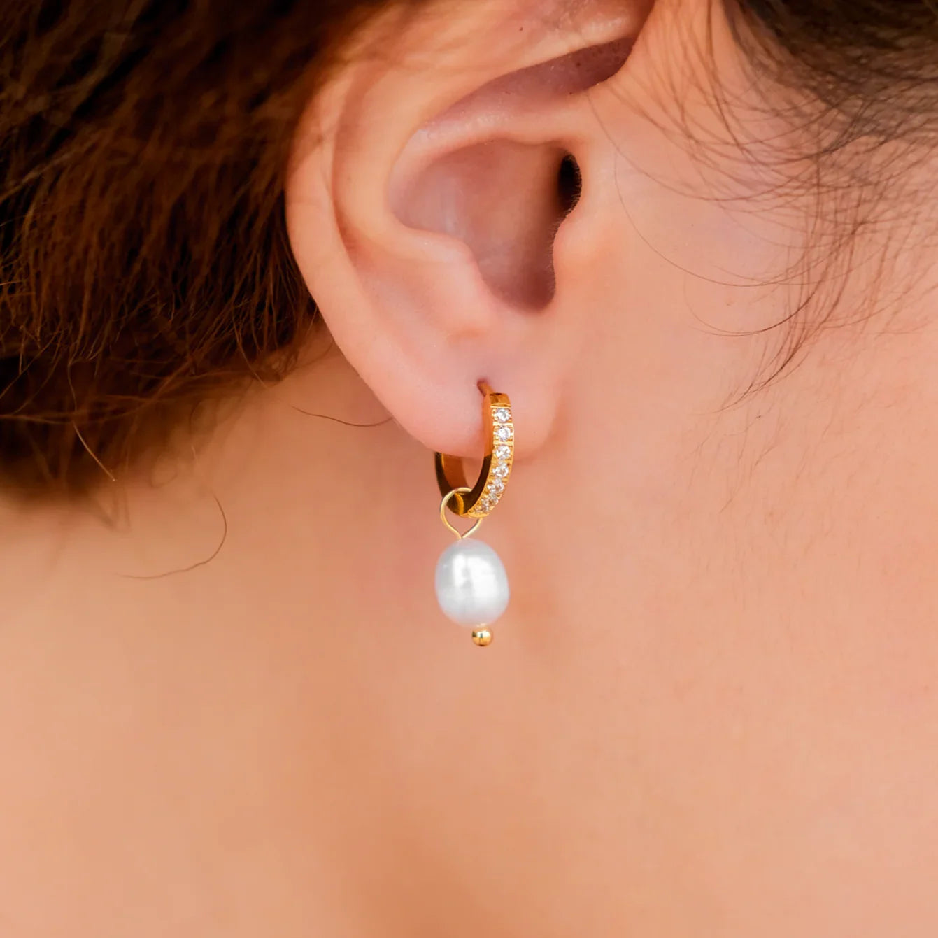 [ElanLuxe]Sara Pearl Earrings