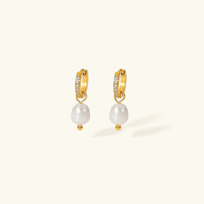 [ElanLuxe]Sara Pearl Earrings