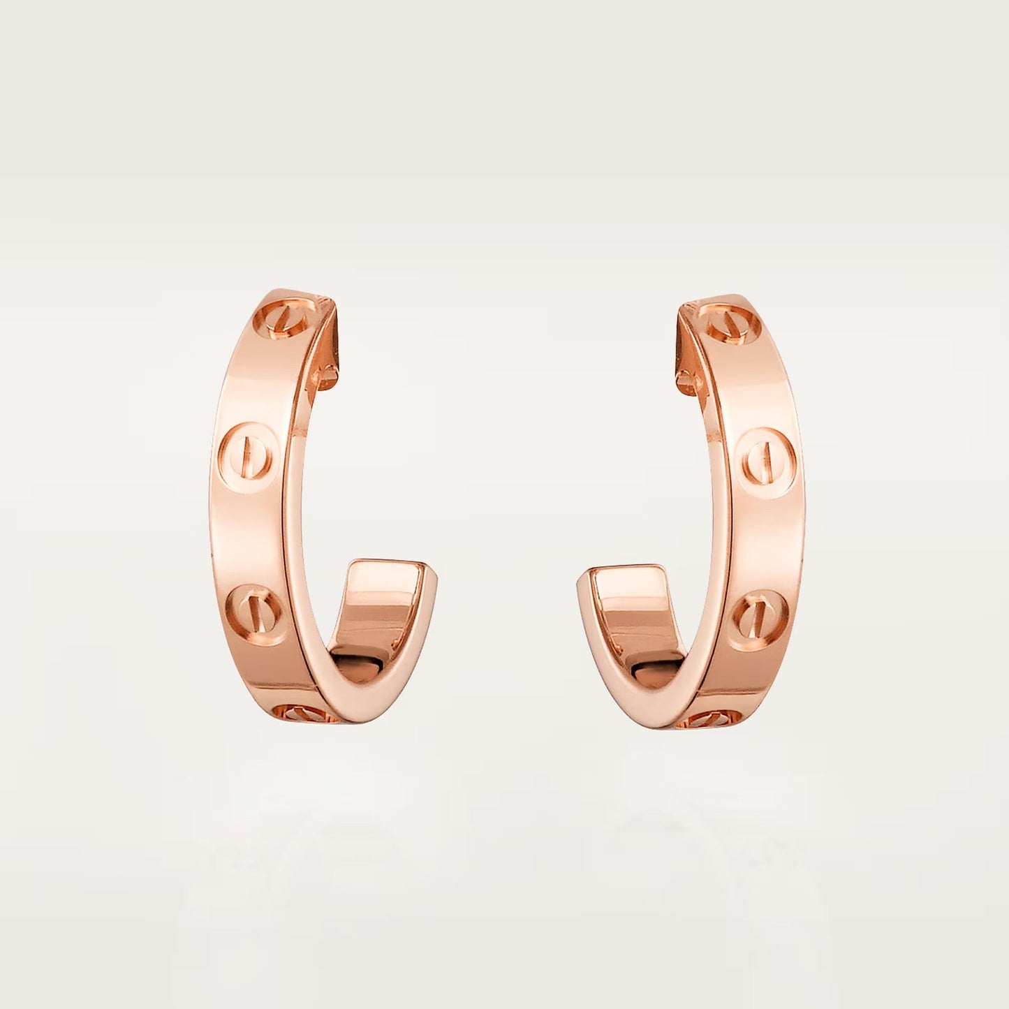 [ElanLuxe Jewelry]LOVE EARRINGS 2.65 MM NO DIAMOND SMALL