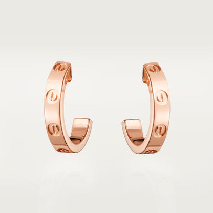 [ElanLuxe Jewelry]LOVE EARRINGS 2.65 MM NO DIAMOND SMALL
