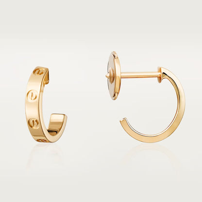 [ElanLuxe Jewelry]LOVE EARRINGS 2.65 MM NO DIAMOND SMALL