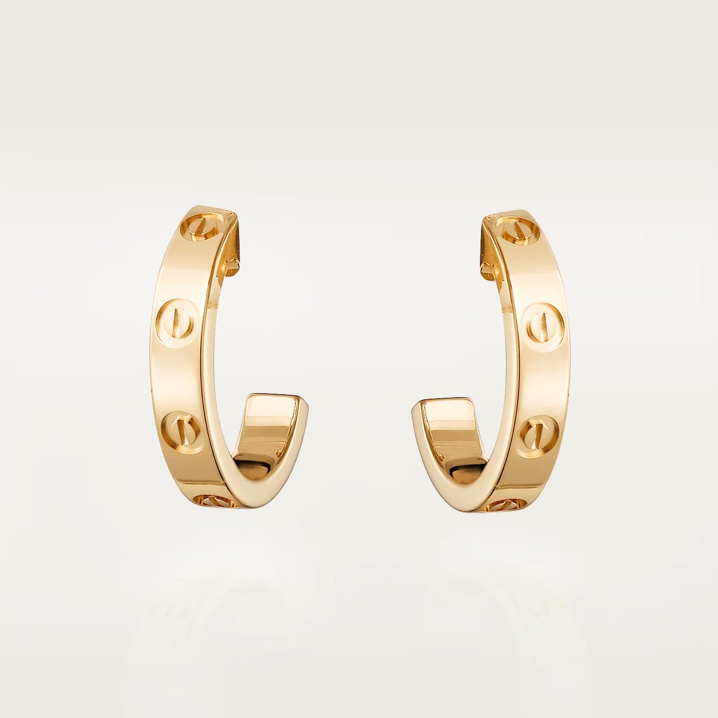 [ElanLuxe Jewelry]LOVE EARRINGS 2.65 MM NO DIAMOND SMALL