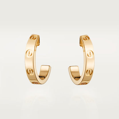 [ElanLuxe Jewelry]LOVE EARRINGS 2.65 MM NO DIAMOND SMALL