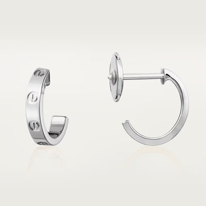 [ElanLuxe Jewelry]LOVE EARRINGS 2.65 MM NO DIAMOND SMALL