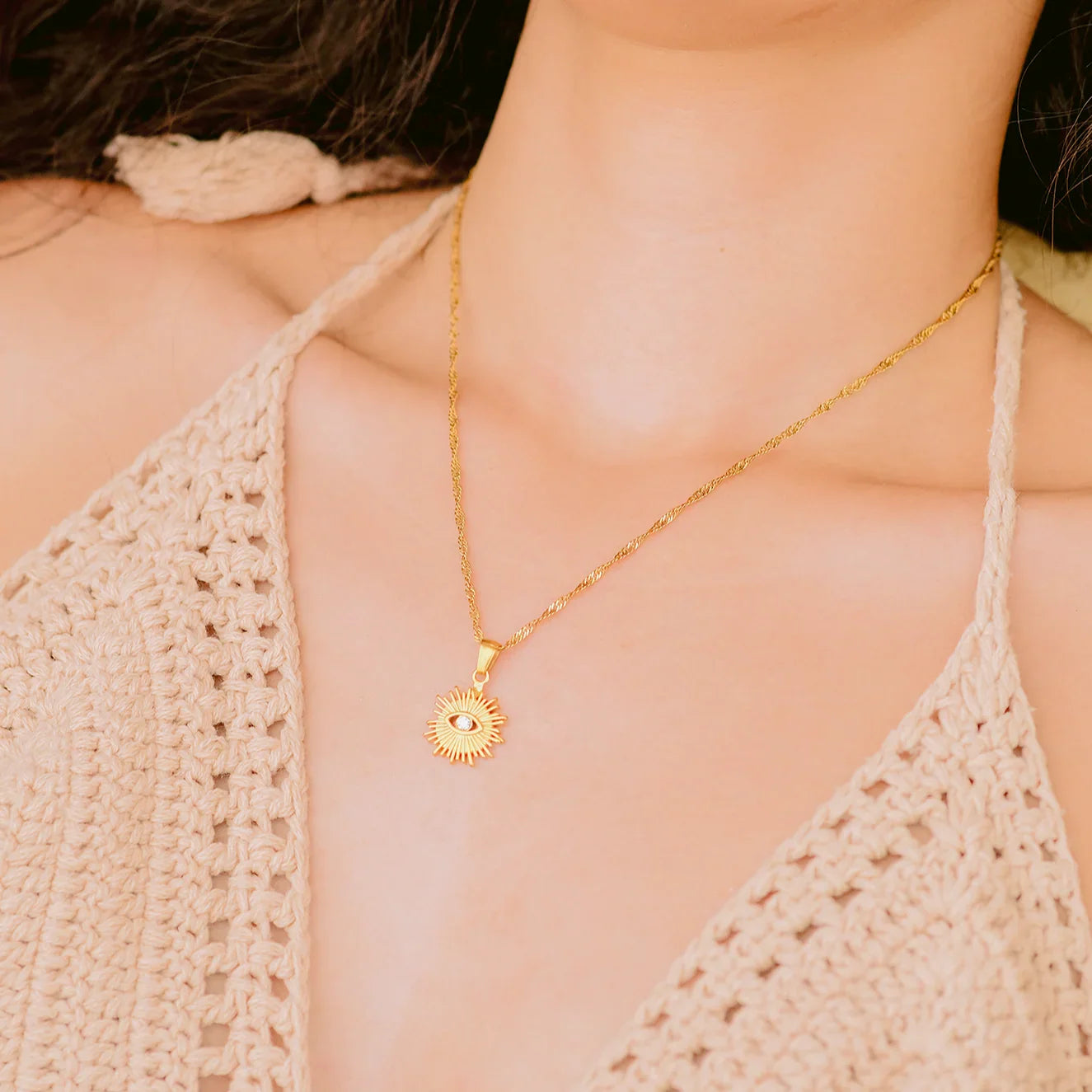 [ElanLuxe]Solana Gold Necklace