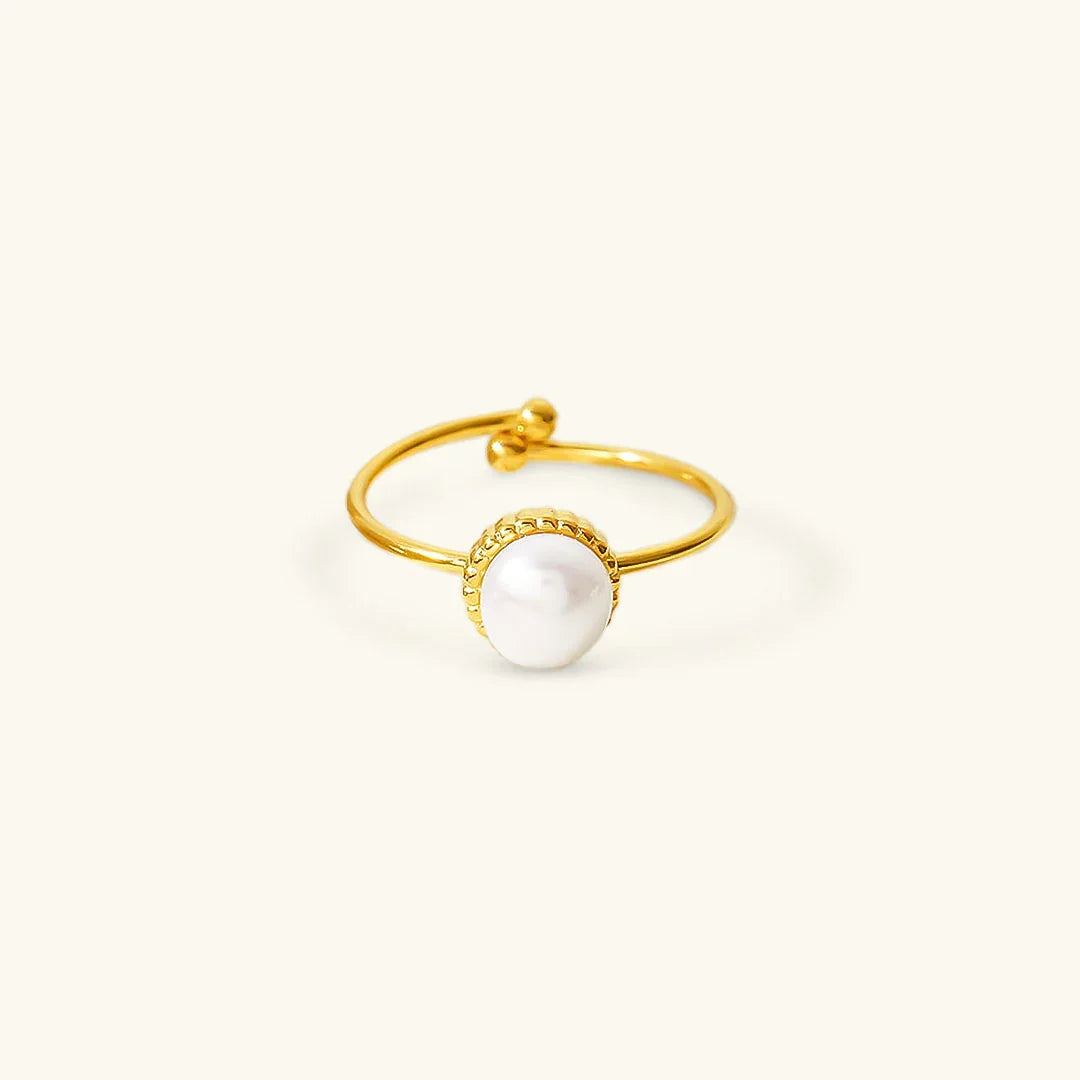 [ElanLuxe]Solis Gold Pearl Ring