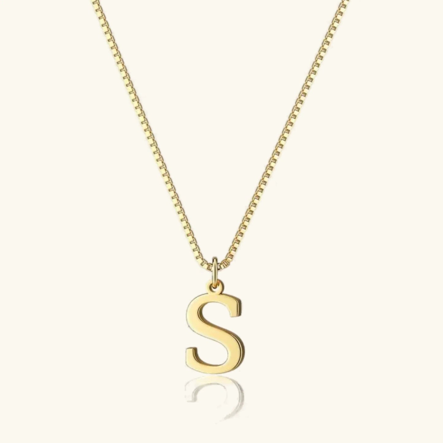 [ElanLuxe]Therese Letter Initial Gold Necklace