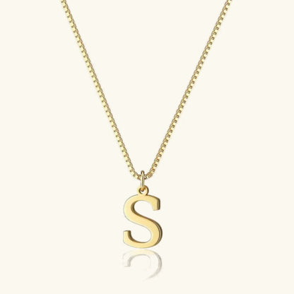 [ElanLuxe]Therese Letter Initial Gold Necklace