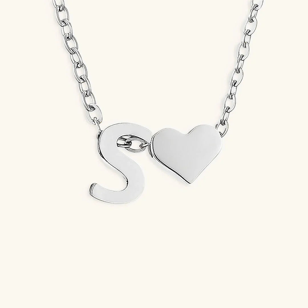 [ElanLuxe]Ria Initial Letter Gold Necklace