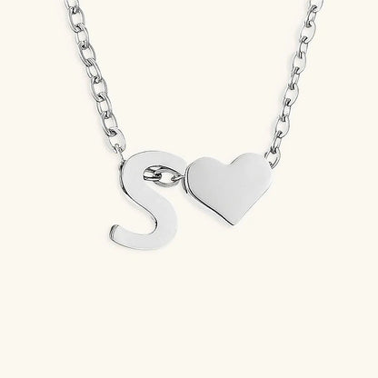 [ElanLuxe]Ria Initial Letter Gold Necklace
