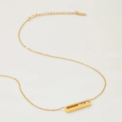 [ElanLuxe]Abby Sculpted Gold Pendant