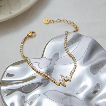 [ElanLuxe]Annette Diamond Pulse Bracelet