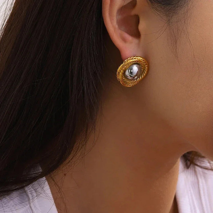 [ElanLuxe]Ariadne Gold Earrings