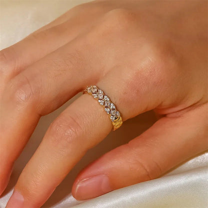 [ElanLuxe]Camille Gold Patterned Ring