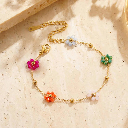 [ElanLuxe]Azalea Floral Gold Bracelet