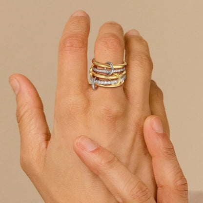 [ElanLuxe]Vera Stacked Diamond Ring