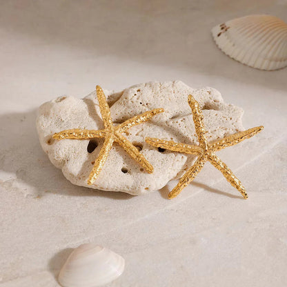 [ElanLuxe]Claudia Gold Starfish Earrings
