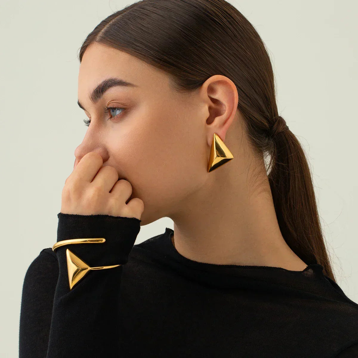[ElanLuxe]Bonnie Gold Earrings