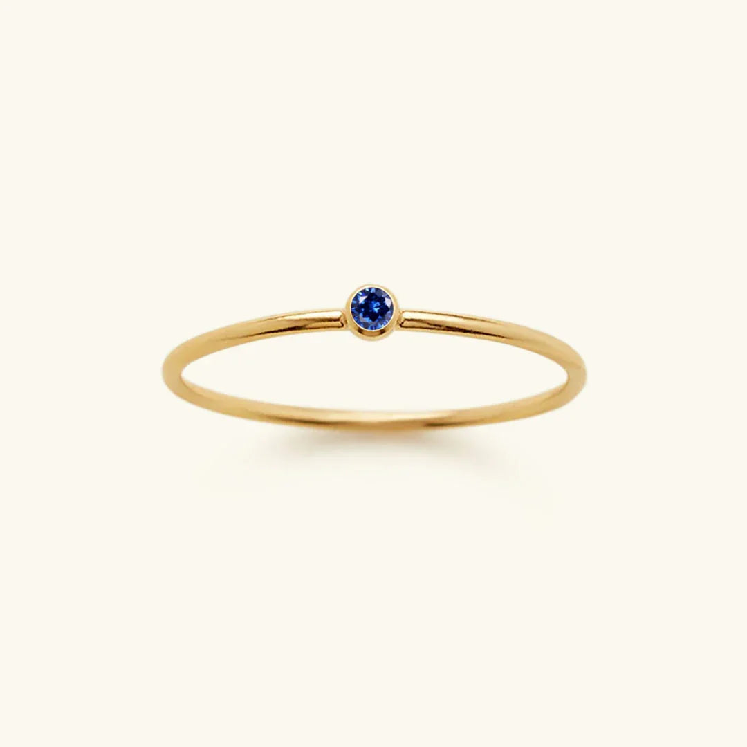 [ElanLuxe]Amelia Birthstone Stacker Ring