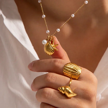 [ElanLuxe]Rebecca Freshwater Pearl Necklace
