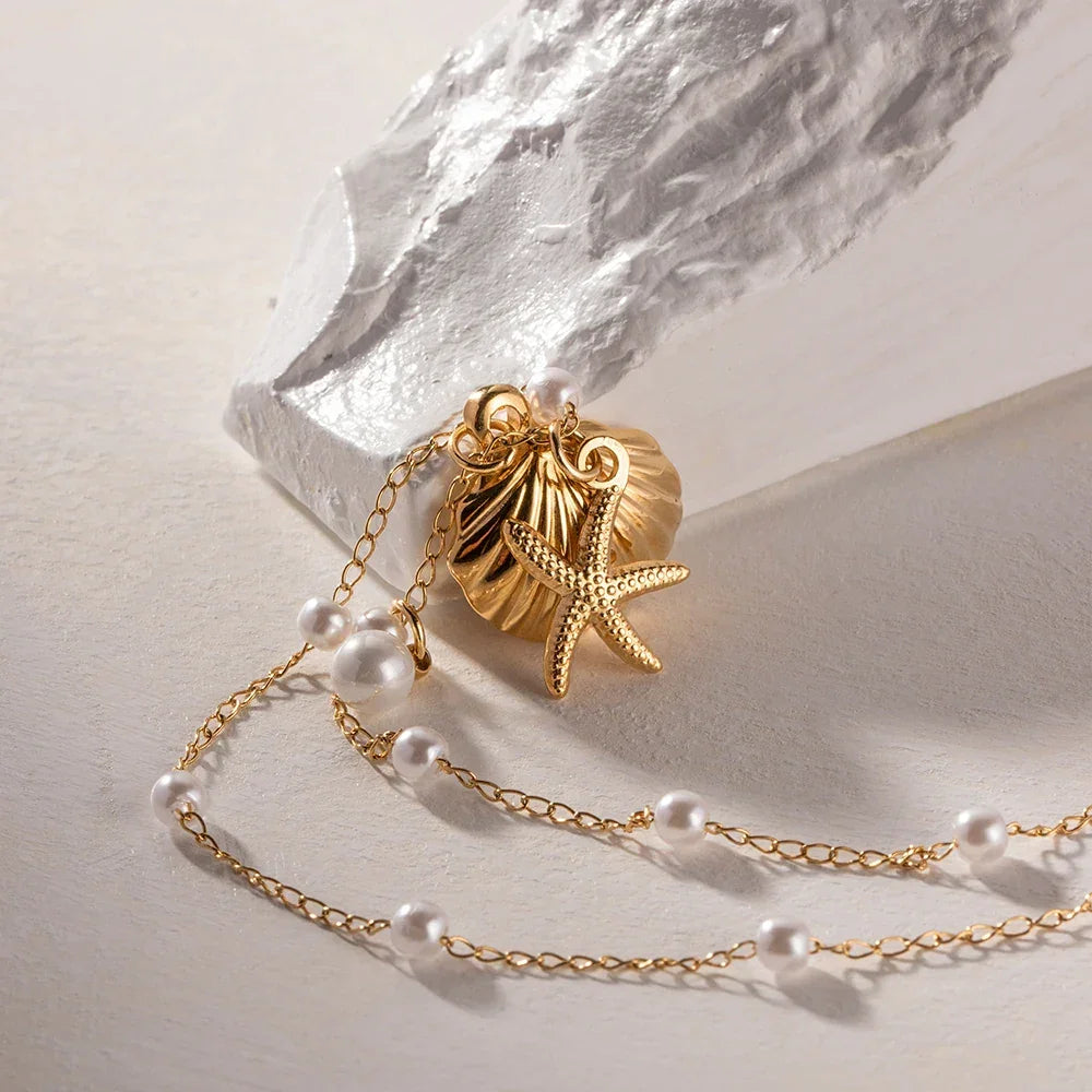 [ElanLuxe]Rebecca Freshwater Pearl Necklace